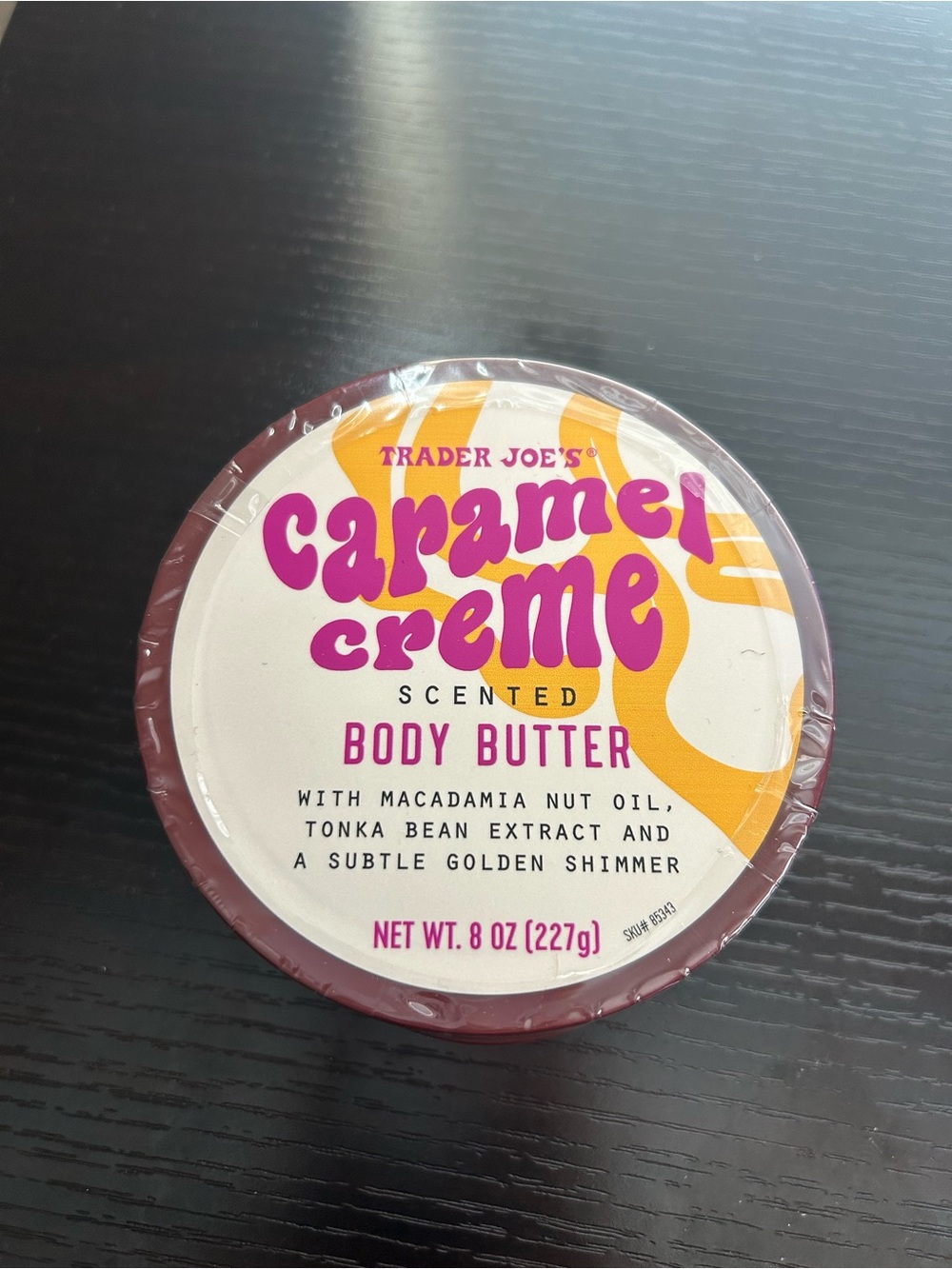 Caramel Creme Scented Body Butter - Cream & Pink